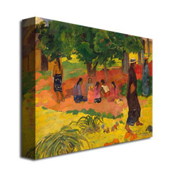 Paul Gauguin 'Taperaa Mahana' Canvas Wall Art 35 X 47