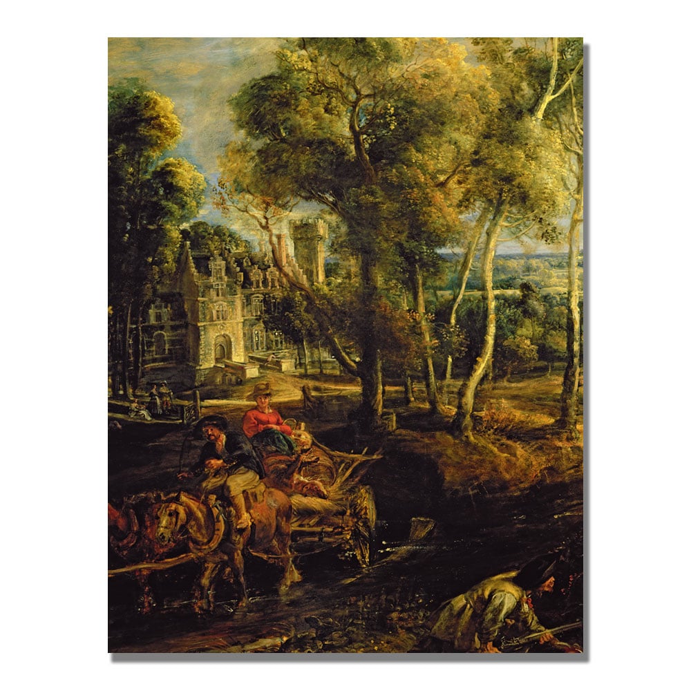 Peter Rubens 'An Autumn Landscape' Canvas Wall Art 35 X 47