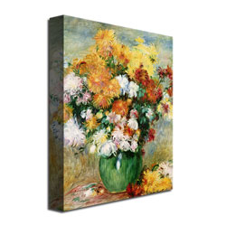 Pierre Renoir 'Bouquet Of Chrysanthemums' Canvas Wall Art 35 X 47