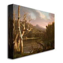 Thomas Cole 'Lake With Dead Trees' Canvas Wall Art 35 X 47