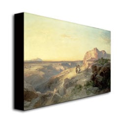 Thomas Moran 'Red Rock Trail South Utah' Canvas Wall Art 35 X 47