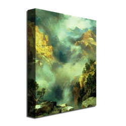 Thomas Moran 'Mist In The Canyon' Canvas Wall Art 35 X 47