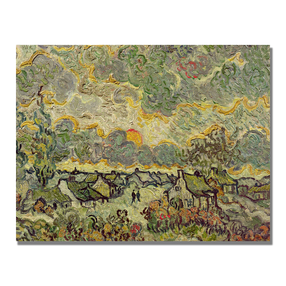 Vincent Van Gogh 'Autumn Landscape' Canvas Wall Art 35 X 47