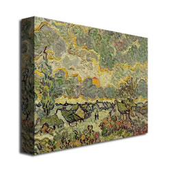 Vincent Van Gogh 'Autumn Landscape' Canvas Wall Art 35 X 47