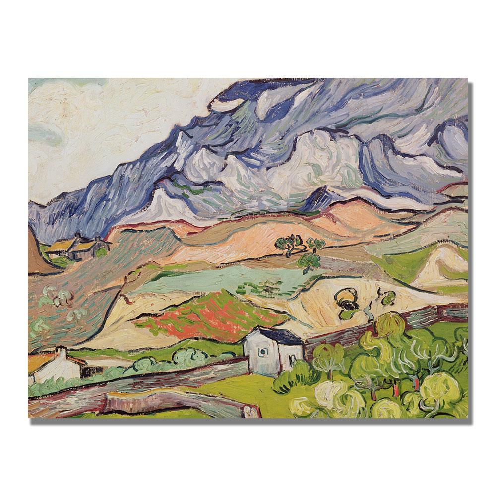 Vincent Van Gogh 'The Alpilles' Canvas Wall Art 35 X 47