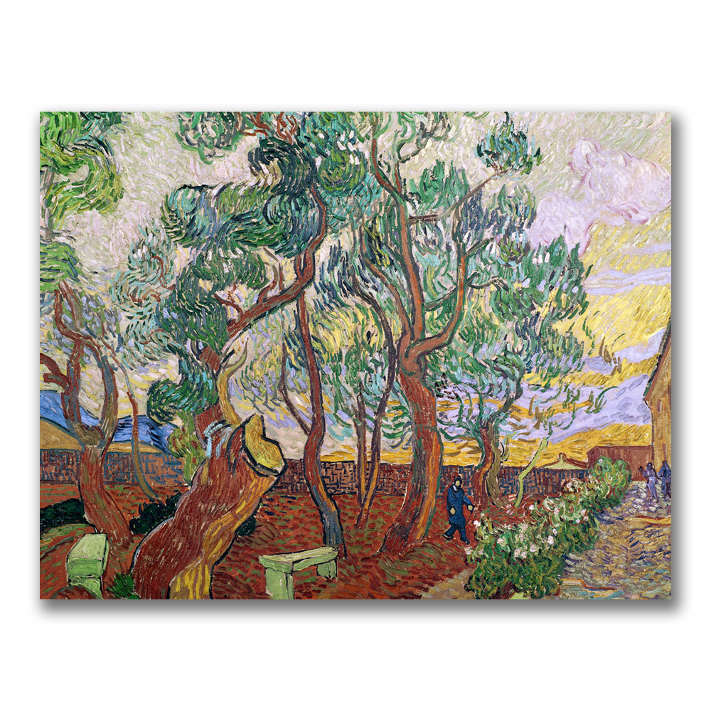 Vincent Van Gogh 'The Garden Of St Paul' Canvas Wall Art 35 X 47