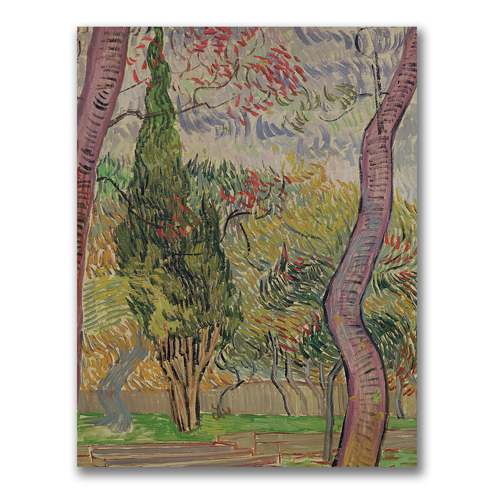 Vincent Van Gogh 'The Park At Saint-Paul' Canvas Wall Art 35 X 47