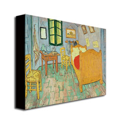 Vincent Van Gogh 'Van Gogh's Bedroom At Arles' Canvas Wall Art 35 X 47