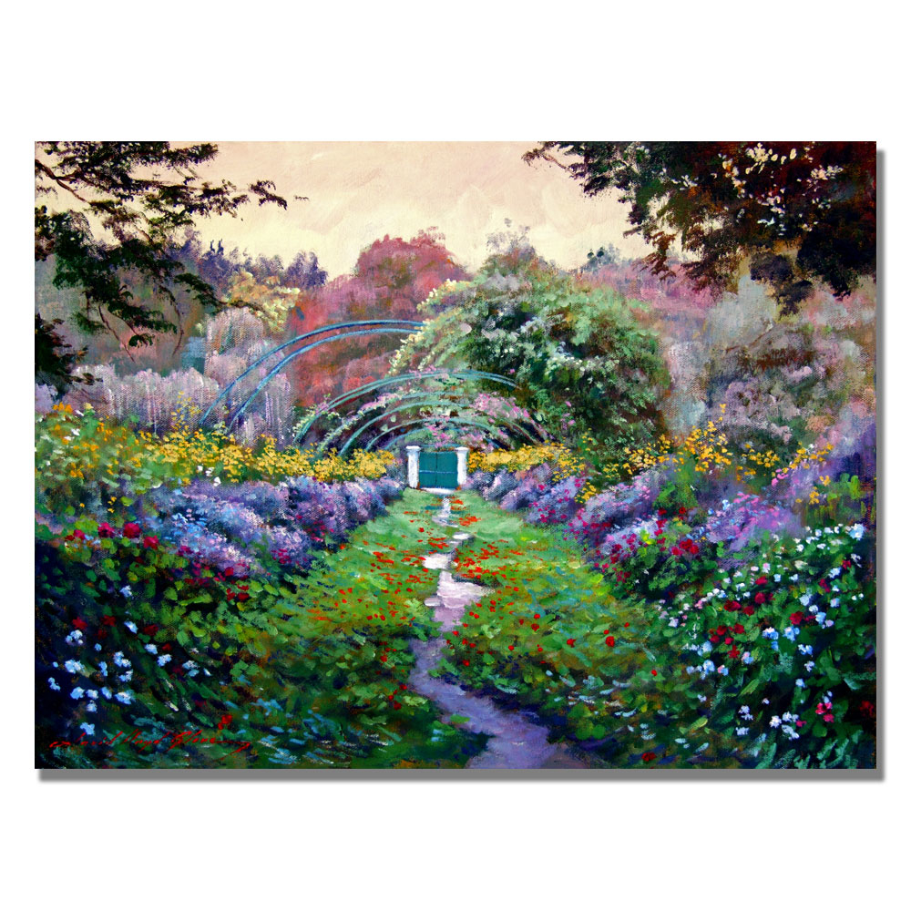 David Lloyd Glover 'Monet's Giverny' Canvas Wall Art 35 X 47