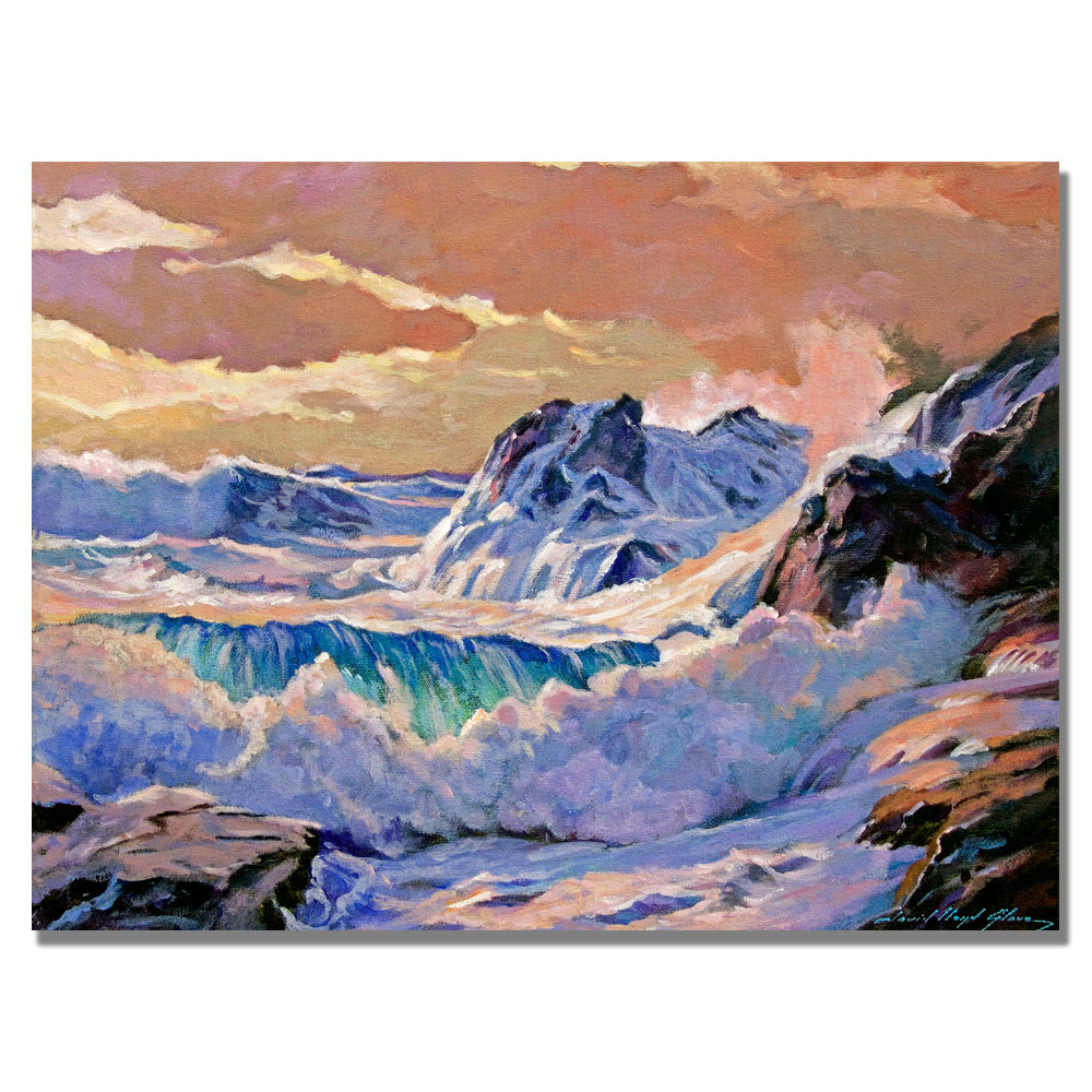 David Lloyd Glover 'Storm On Pacific Coast' Canvas Wall Art 35 X 47