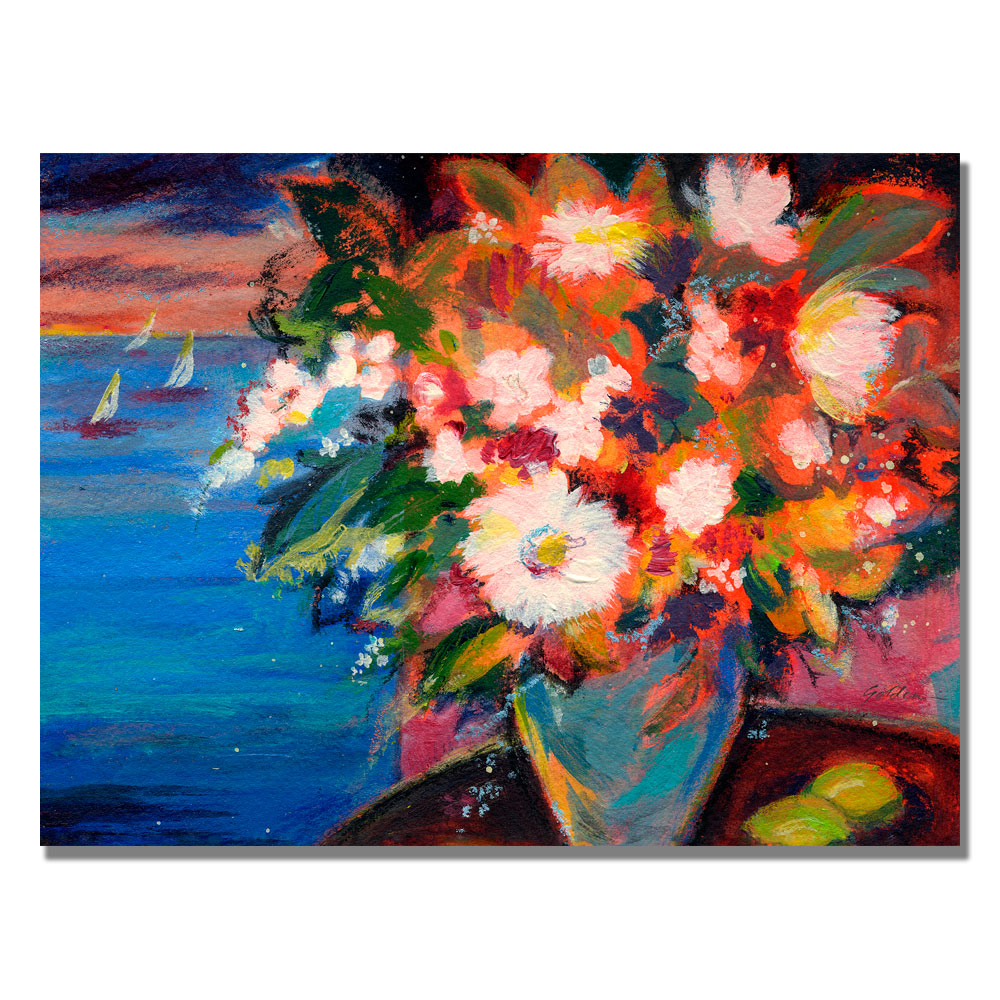 Shelia Golden 'By The Water' Canvas Wall Art 35 X 47