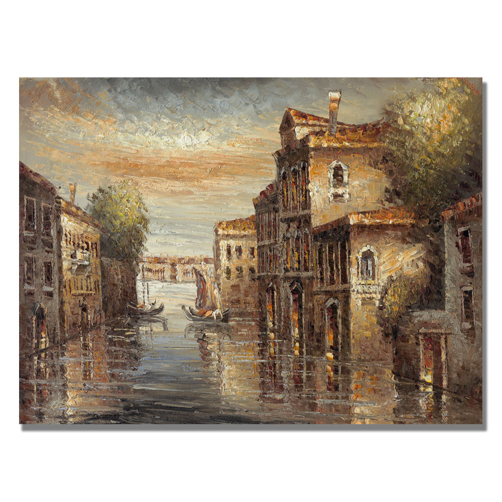 Rio 'Auburn Venice' Canvas Wall Art 35 X 47