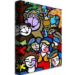 Day At The Zoo' Canvas Wall Art 35 X 47