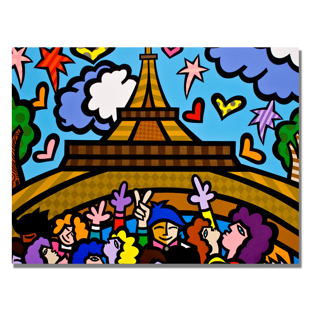 Eiffel Tower' Canvas Wall Art 35 X 47