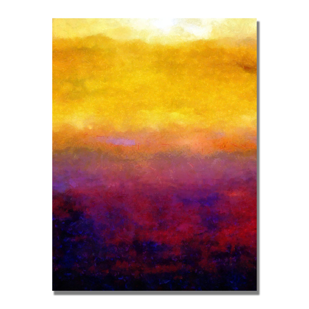 Michelle Calkins 'Golden Sunset' Canvas Wall Art 35 X 47