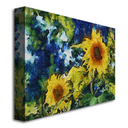 Michelle Calkins 'Sunflowers' Canvas Wall Art 35 X 47