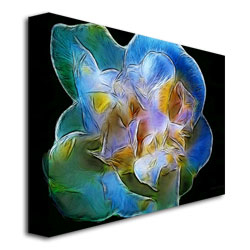 Kathie McCurdy 'Big Blue Flower' Canvas Wall Art 35 X 47