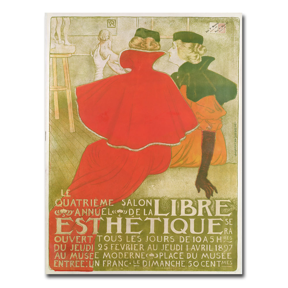 Salon Anuuel De La Libre Esthetique 1897' Canvas Wall Art 35 X 47
