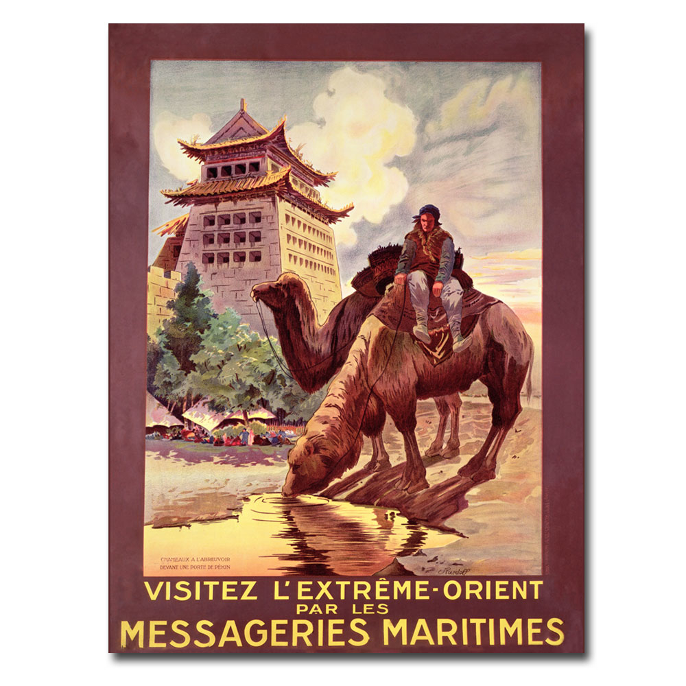 Ruedolf 'Messageries Maritimes 1920' Canvas Wall Art 35 X 47