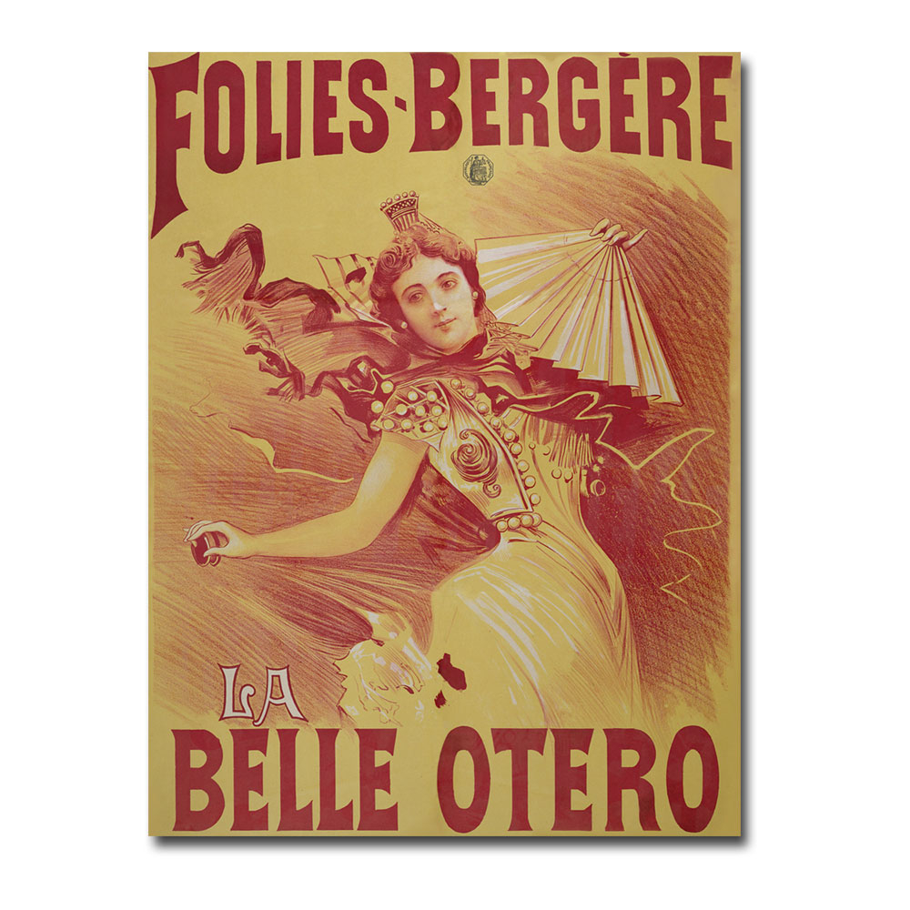 Bataille 'La Belle Otero 1894' Canvas Wall Art 35 X 47