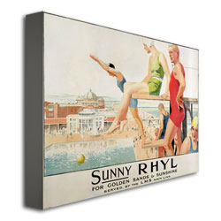 Septimus Scott 'Sunny Rhyl' Canvas Wall Art 35 X 47