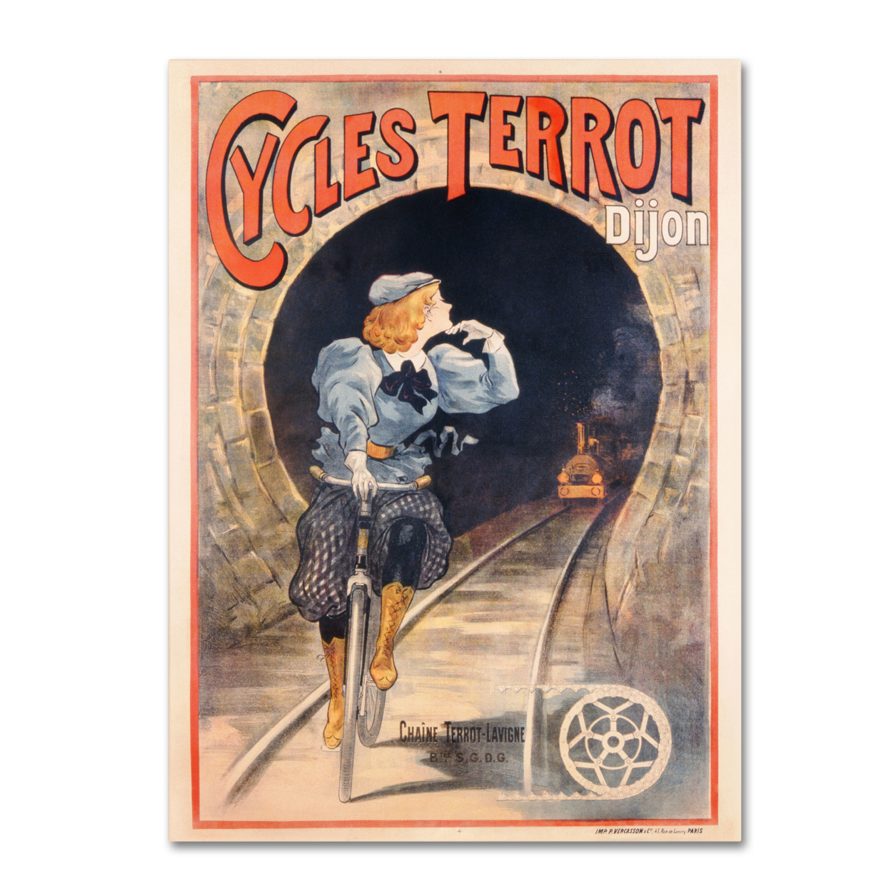 Cycles Terrot 1900' Canvas Wall Art 35 X 47