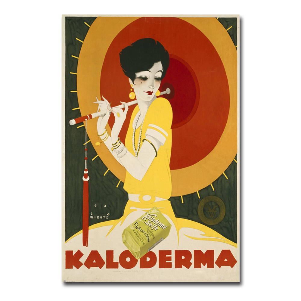 Jupp Wiertz 'Kaloderma Soap 1927' Canvas Wall Art 35 X 47