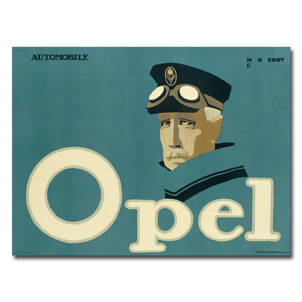 Hans Rudi Erdt 'Opel 1911' Canvas Wall Art 35 X 47