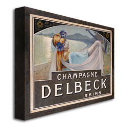 Louis Chalon 'Champagne Delbeck 1910' Canvas Wall Art 35 X 47