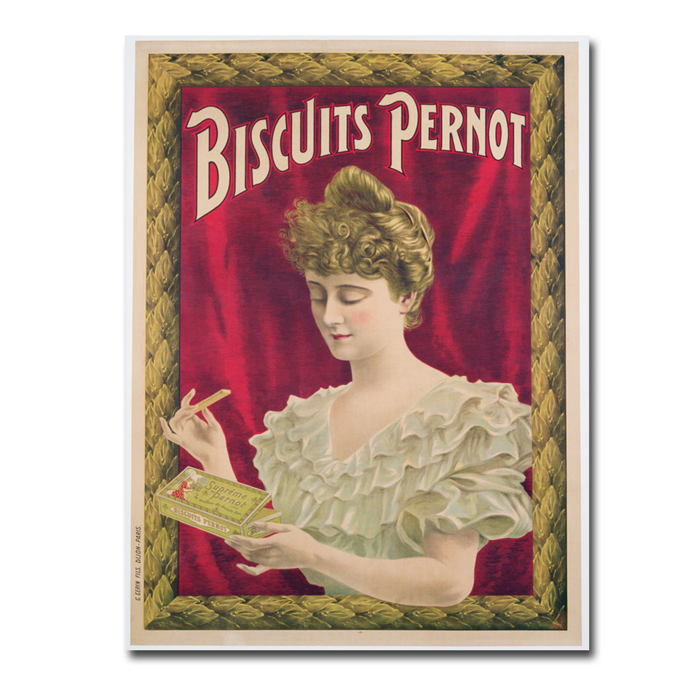 Pernot Biscuits 1902' Canvas Wall Art 35 X 47