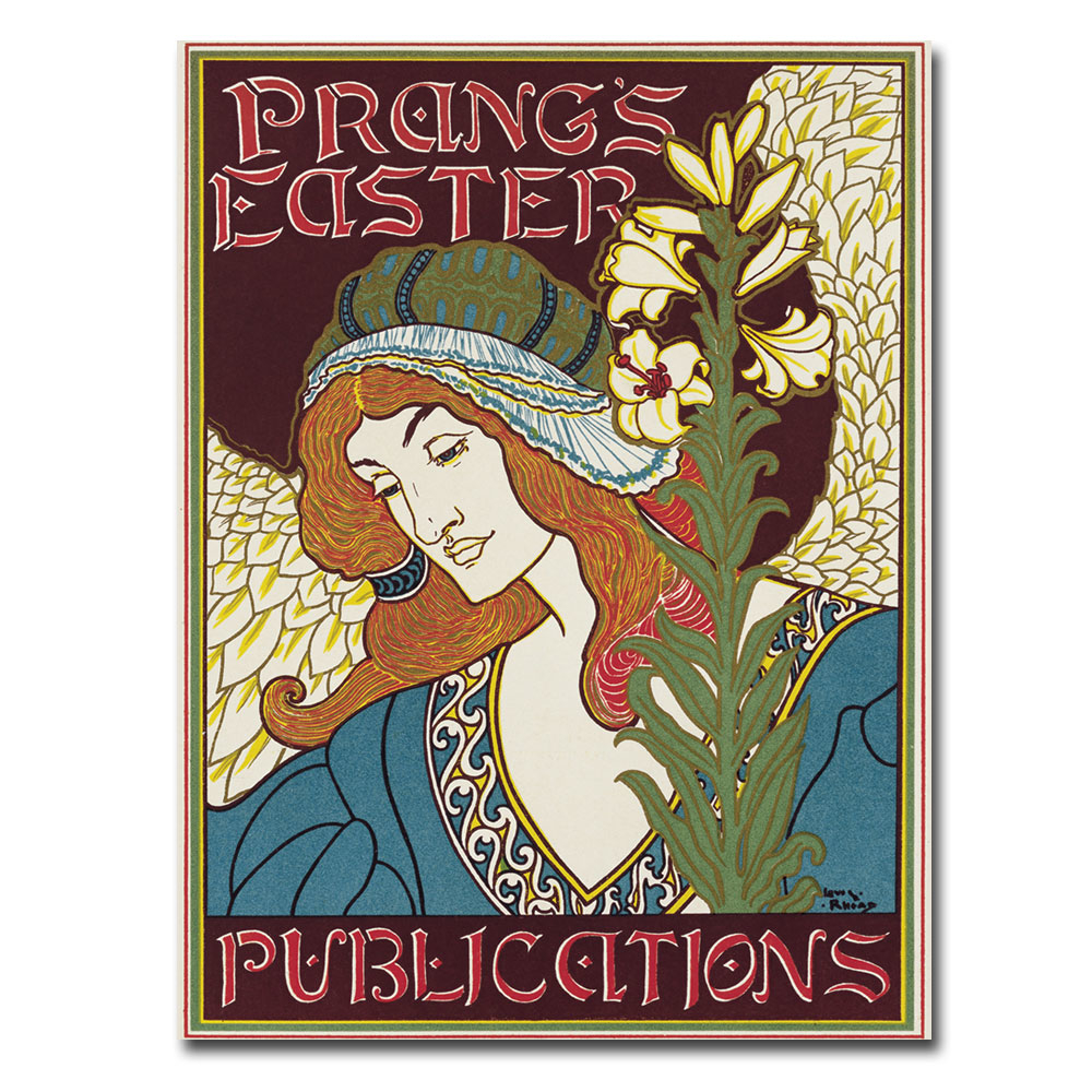 Louis Rhead 'Prang's Easters Publications 1896' Canvas Wall Art 35 X 47