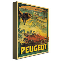 Francisco Tamagno 'Peugeot Cars 1908' Canvas Wall Art 35 X 47