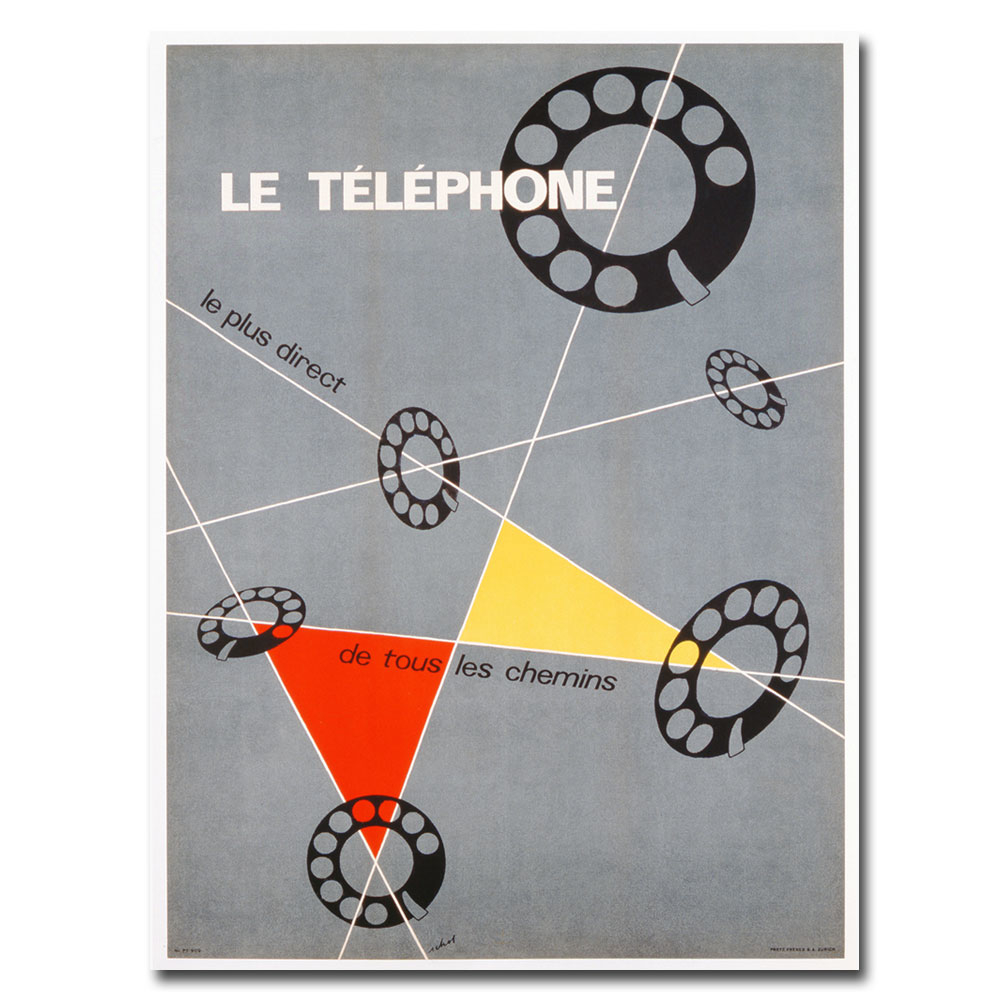 Choi 'Le Telephone 1937' Canvas Wall Art 35 X 47
