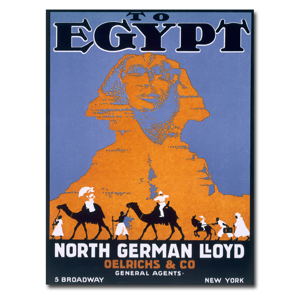 Egypt Norddeutscher Lloyd' Canvas Wall Art 35 X 47