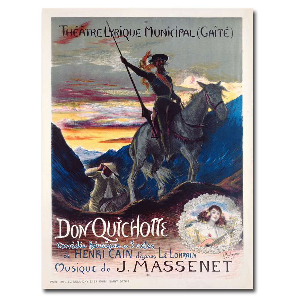 Georges Rochegrosse 'Don Quichotte 1910' Canvas Wall Art 35 X 47
