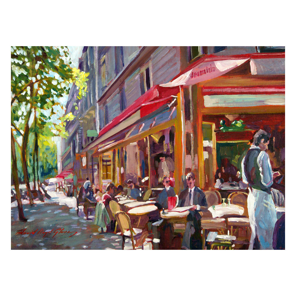 David Lloyd Glover 'Paris Cafe' Canvas Wall Art 35 X 47