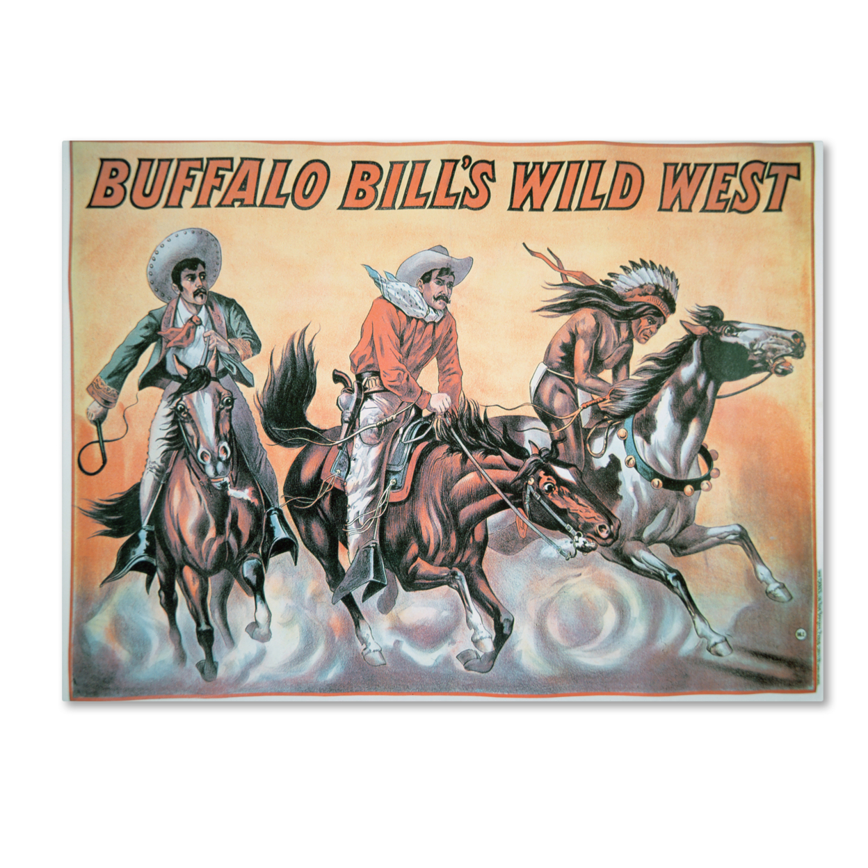 Buffalo Bill's Wild West Show, 1898' Canvas Wall Art 35 X 47