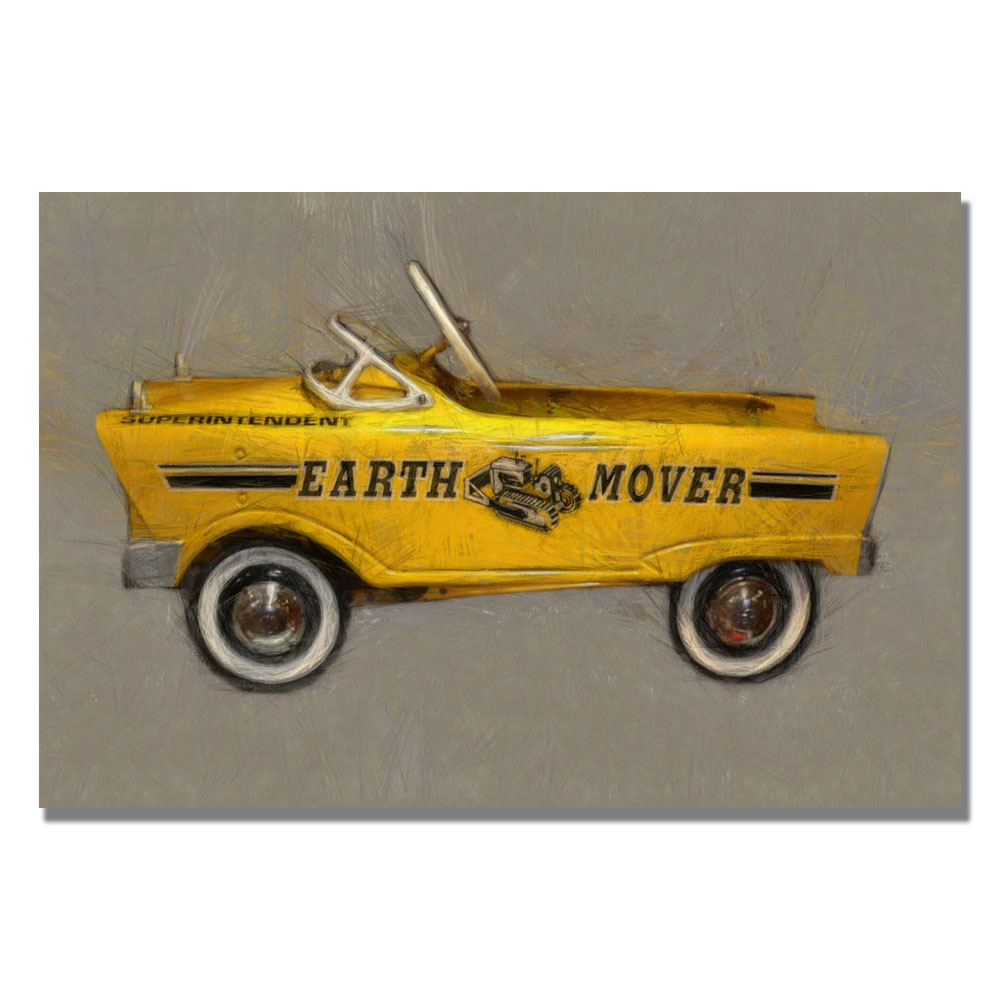 Michelle Calkins 'Earth Mover Pedal Car' Canvas Wall Art 35 X 47