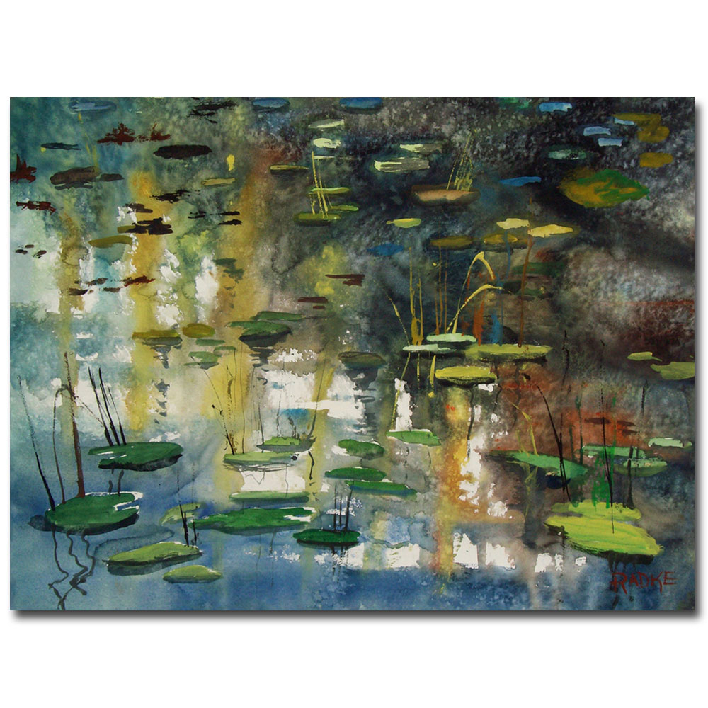 Ryan Radke 'Faces In The Pond' Canvas Wall Art 35 X 47