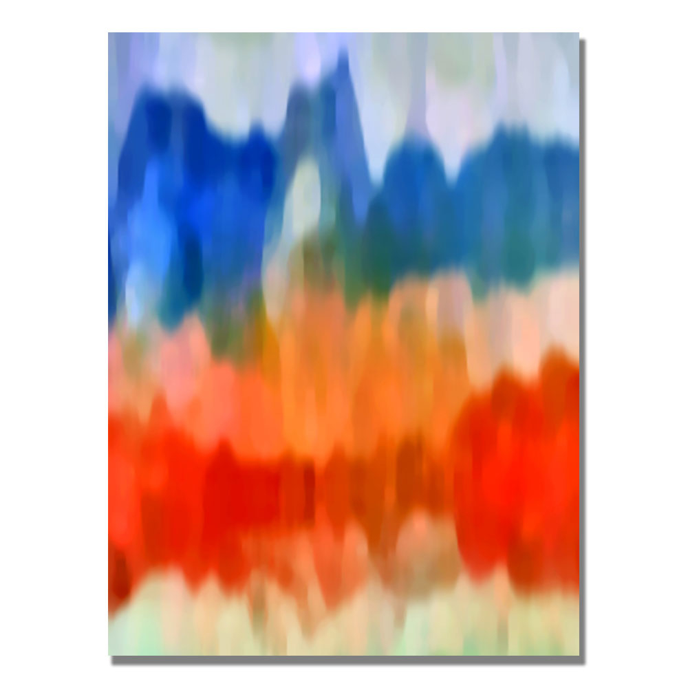 Amy Vangsgard 'Abstract Watercolor I' Canvas Wall Art 35 X 47