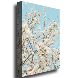 Ariane Moshayedi 'Blue Cherry Blossum' Canvas Wall Art 35 X 47