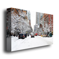 Ariane Moshayedi 'NYC Snow Day' Canvas Wall Art 35 X 47
