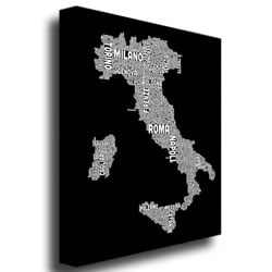 Michael Tompsett 'Italy City Map I' Canvas Wall Art 35 X 47