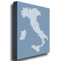 Michael Tompsett 'Italy In Blue' Canvas Wall Art 35 X 47