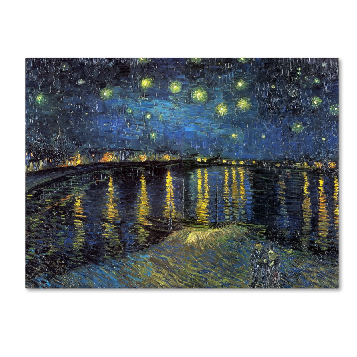 Vincent Van Gogh 'The Starry Night II' Canvas Wall Art 35 X 47