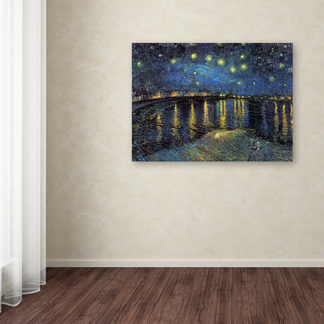 Vincent Van Gogh 'The Starry Night II' Canvas Wall Art 35 X 47