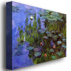 Claude Monet 'Sea Roses' Canvas Wall Art 35 X 47