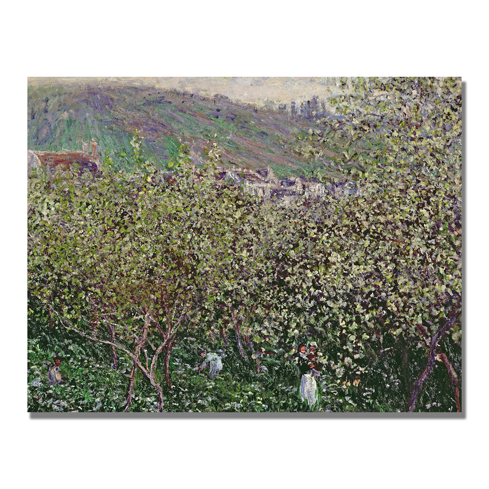 Claude Monet 'Fruit Pickers' Canvas Wall Art 35 X 47