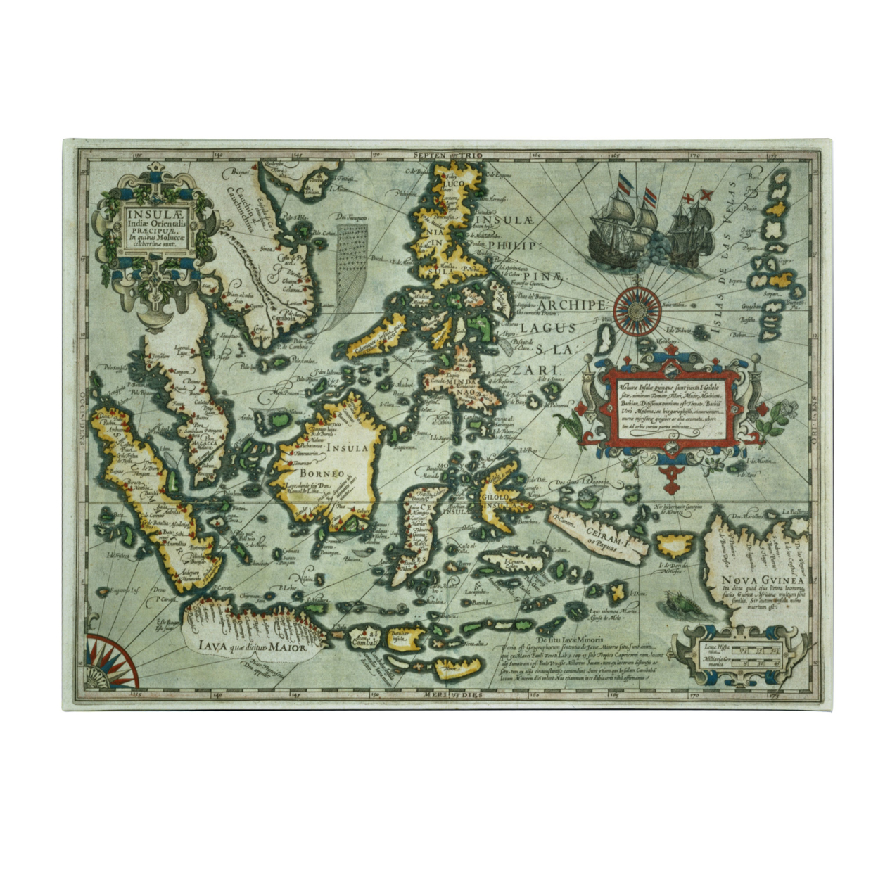 Map Of The East Indies 1635' Canvas Wall Art 35 X 47