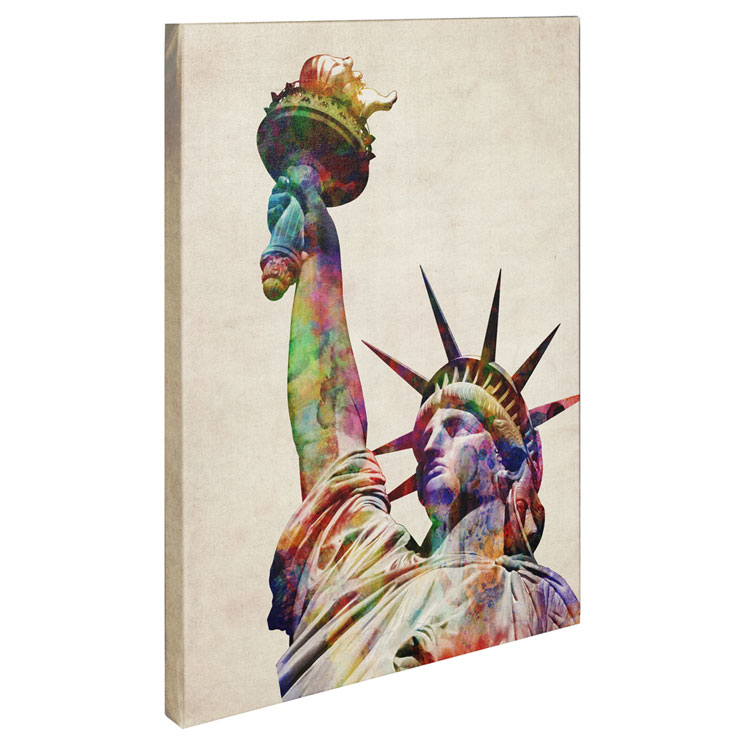 Michael Tompsett 'Statue Of Liberty' Canvas Wall Art 35 X 47